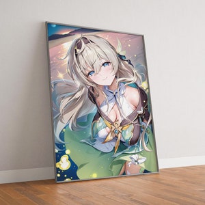 Affiche de luciole de rampe d'escalier Honkai, impression d'affiche de toile de haute qualité, cadeaux pour petit ami ou petite amie, cadeau d'anniversaire, marchandises de fan