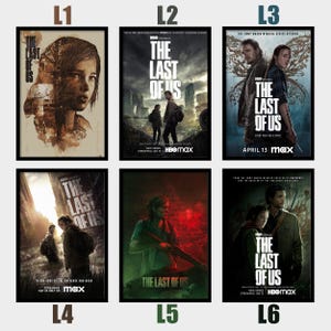 The last of us Movie Game Set mit 24 Postern, Hochwertiger Leinwanddruck, Fanartikel, Raumdekor, Beliebtes Filmplakat für Geschenk