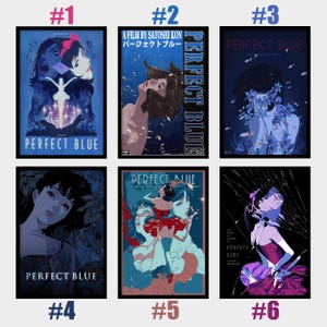 Perfect Blue Anime TV Show Poster Print, High Quality Canvas Poster Print, Geburtstagsgeschenk, Fan Merchandise