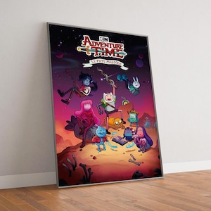 Adventure Time Poster, High Quality Canvas Poster Print, Gifts for boyfriend or girlfriend, Birthday Present, Fan merchandise