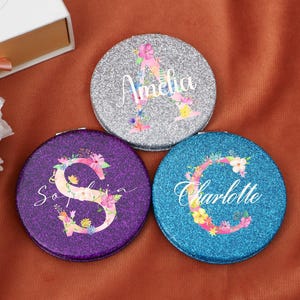 Taschenspiegel mit Gravur, Taschenspiegel für Brautjungfern, Taschenspiegel mit Gravur, Brautjungferngeschenke, Hochzeit Gunsten mit Gravur, für die beste Freundin Geburtstag