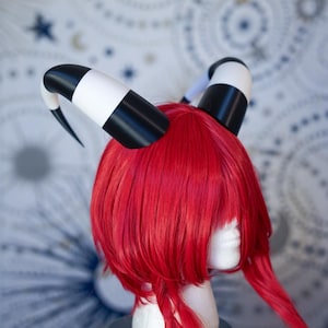 Impish 3D-geprinte cosplay hoorns hoofdbandbundel, DnD | Baas | Inclusief hot-swappable magnetische hoofdband