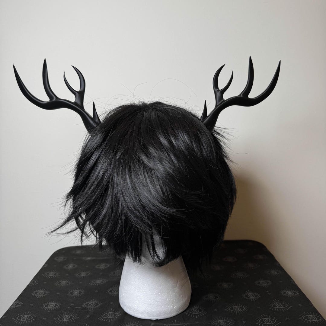 Deer 3D Printed Cosplay Antlers, Dnd | Ferthur | Headband and Headset ...