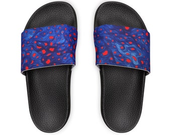 Abstract men’s slide sandals