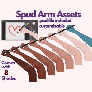 Vtubing Asset for Spud Tablet - Hand & Arm