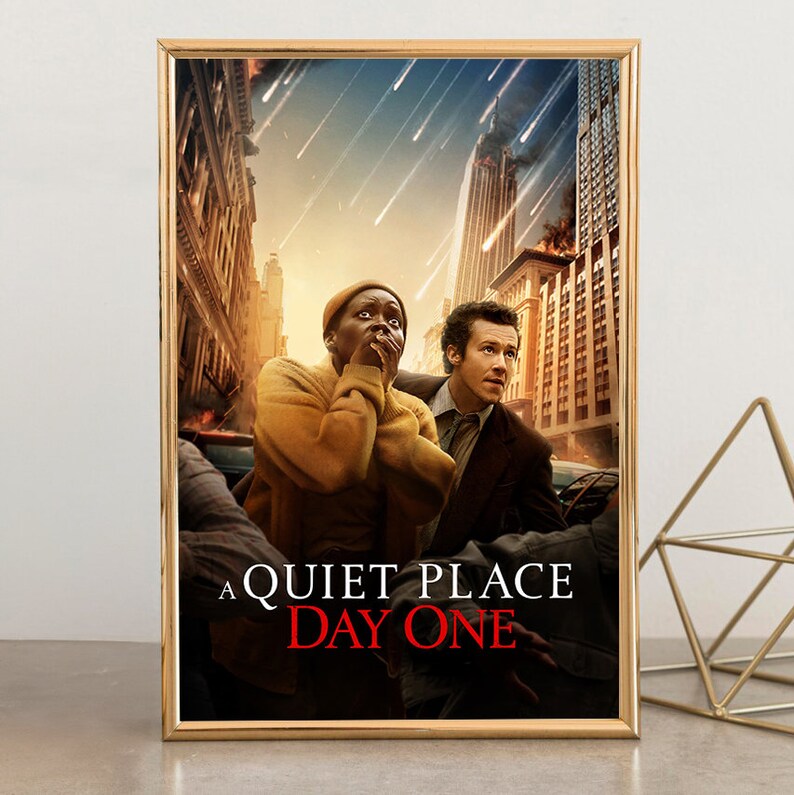 A quiet place day one movie posters art prints movie home decor wall