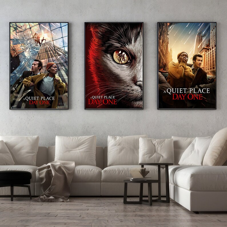 A quiet place day one movie posters art prints movie home decor wall
