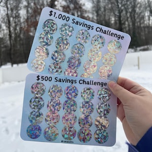 500 and 1000 Denominations Scratch and Save Savings Challenges | High Denominations | Emergency Fund