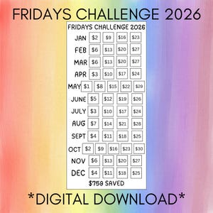 Fridays Challenge 2026 | Digital Download