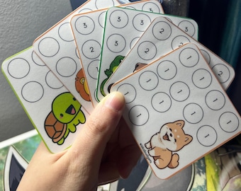 Cute Animals Low Income Savings Challenge Bundle V3 (Set of 6) 3inx3in