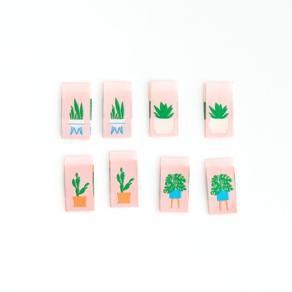 Houseplants Multipack Woven Labels - Sewing Woven Clothing T Houseplants Multipack Woven Labels - Sewing Woven Clothing T