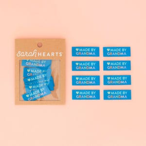 Made by Grandma Sewing Labels - 8 Pack - Woven Labels - Clothing Labels - Quilt Labels - Sewing Gift