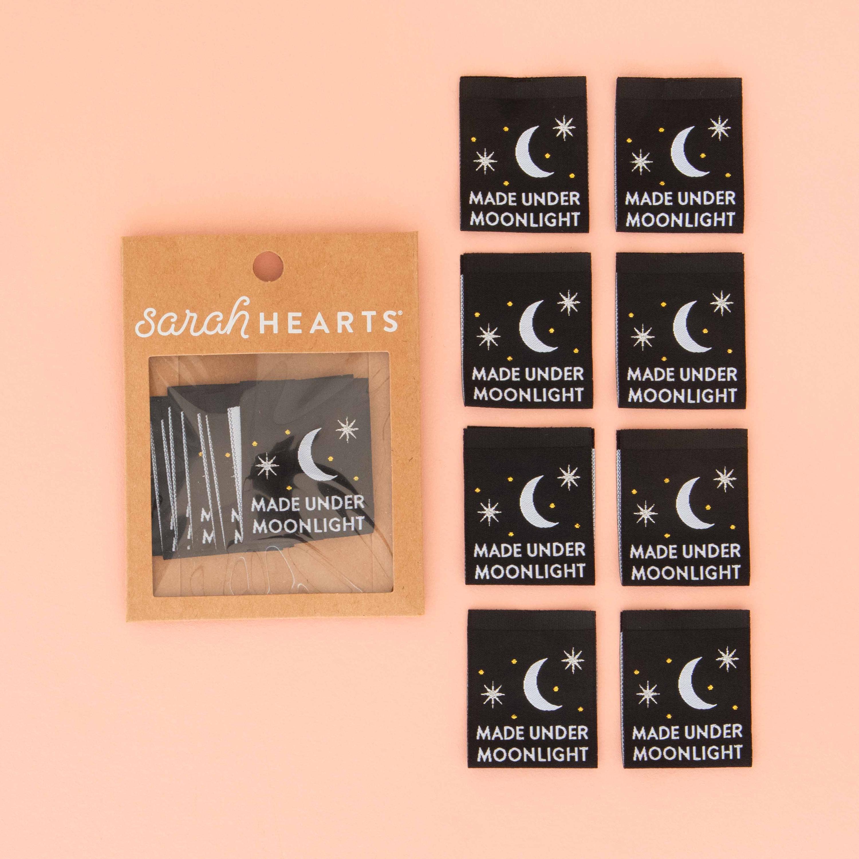 Made Under Moonlight Woven Labels - Sewing Woven Clothing Ta Made Under Moonlight Woven Labels - Sewing Woven Clothing Ta