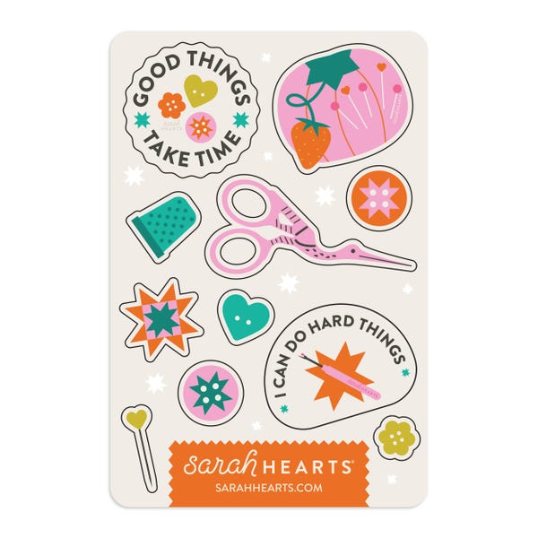 Favorite Notions Sticker Sheet