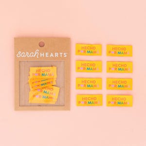 Hecho por Mamá Sewing Labels - 8 Pack