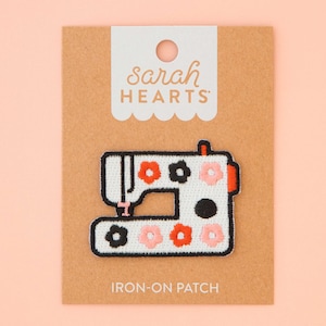 Sewing Machine Iron-On Patch - Embroidered Patch - Iron-On Patches for Jackets - Bag Patch - Sewing Gift
