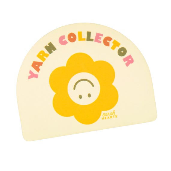 Yarn Collector Sticker - Vinyl Waterproof Sticker - Knitting Gift -…