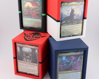 Customizable Commander Deck Box with Display Window