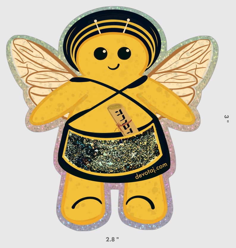 Memunim Stickers Jewish Elemental Angel Beings Mythology Judaica Bumblebee