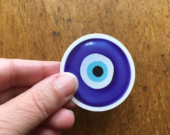 Evil Eye Ward Emoji (Nazar)  Amulet Sticker - Waterproof