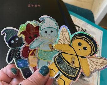 Memunim Stickers | Jewish Elemental Angel Beings | Mythology | Judaica