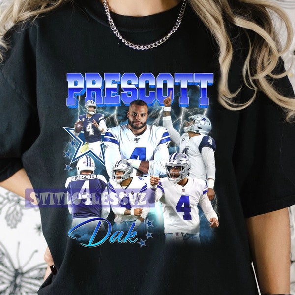 Limited Dak Prescott Vintage Shirt, American Football shirt, Classic 90s Graphic Tee, Unisex Shirt, Vintage Bootleg, Gift, Retro