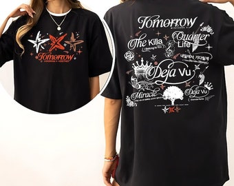 TomorrowxTogether Tomorrow Tracklist Shirt, T.XT Tomorrow Minisode 3 Shirt, T.xt Tour Act Promise Shirt, TX.T DejaVu, The Killa, Miracle