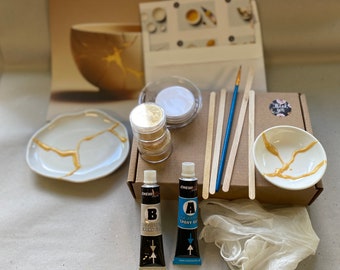 DIY Kintsugi Kit - Kintsugi Reparaturset, Heim- und Bastelgeschenk, Muttertagsgeschenk