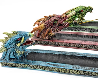 Resin Dragon Incense Holder - Fantasy Home Decor