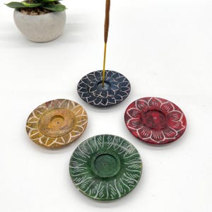 Round Stone Incense Holder - Incense Burner - Home Gift - Housewarming Gift