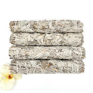 White Sage 8-9&quot;, California White Sage, White Sage Smudge Sticks, Cleansing Sage