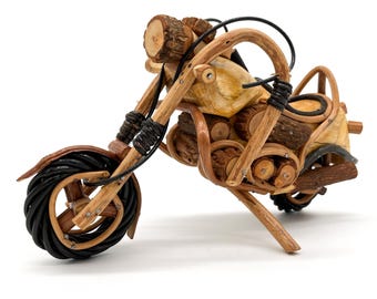 Wood Chopper Motorcycle (XS), Cane Motorcycle, Home Decor, Biker Love