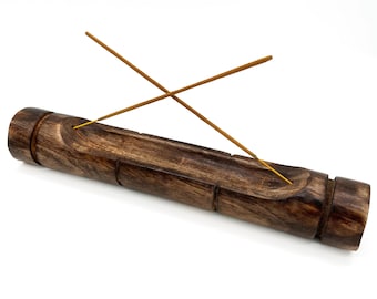Houten wierookhouder - bamboebrander, woondecoratie