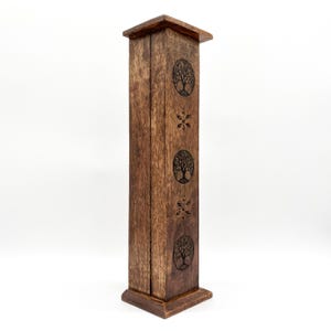 Wood Incense Tower - Incense Holder - Tree of Life - Ash Catcher - Ash catcher - Meditation Spiritual - Home Decor - Housewarming Gift