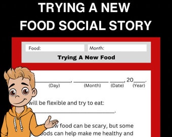 New Food Social Stories Kids Adhd Worksheet Adhd Activities Planner Printable Kids Adhd Resource Kids Adhd Child Therapy Worksheet Adhd Tool