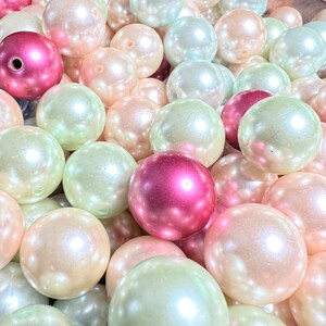 Simulierte Große Perle Bead Lot Vintage Midcentury NOS