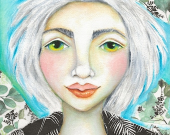 Woman Portrait Art Print: "Drea" Archival Pigment Print