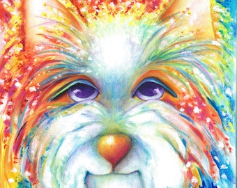 West Highland White Terrier Westie PRINT from original painting Winston 3 sizes