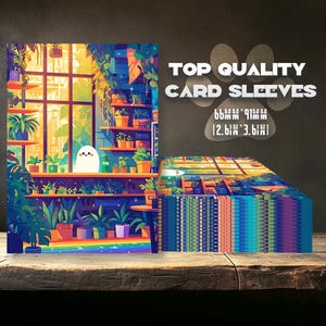 Capas para cartas, capas para cartas Ghost in Greenhouse, capas de alta qualidade e detalhadas, capas TCG