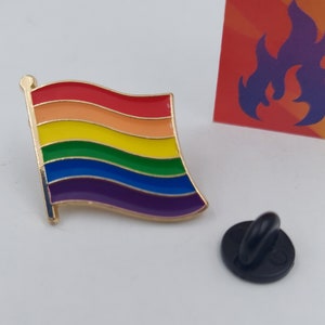 Pride flag Lanyard Pin Enamel image 1
