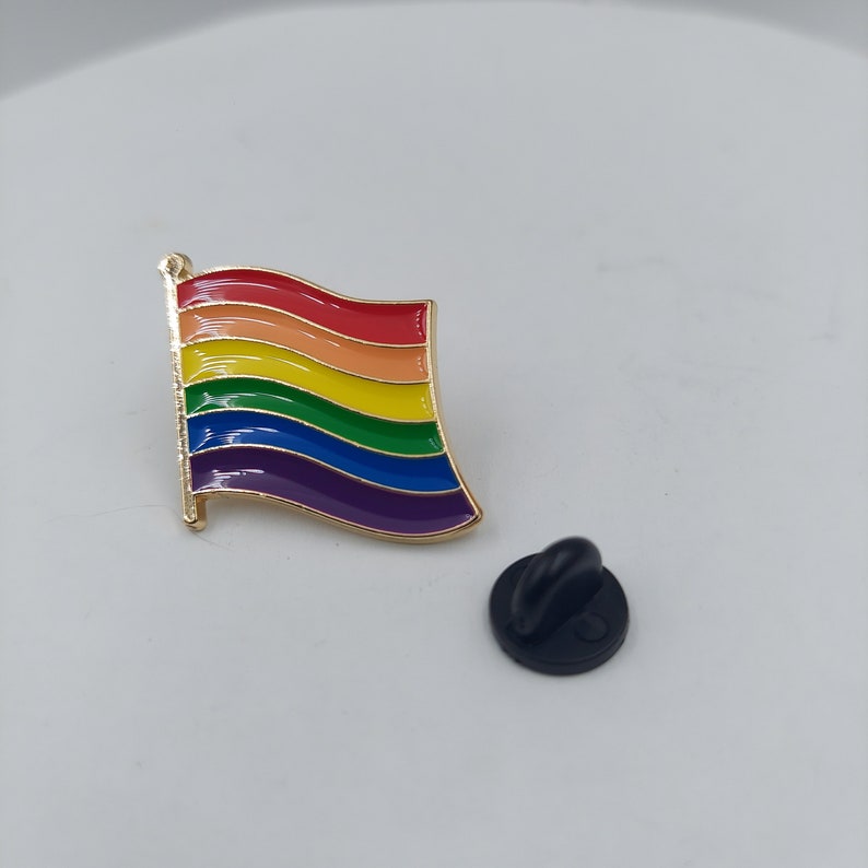 Pride flag Lanyard Pin Enamel image 2