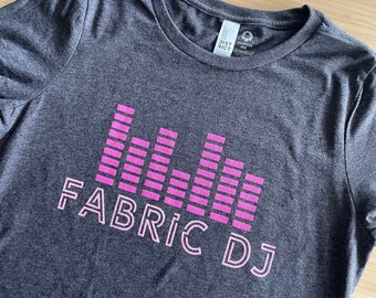 Fabric DJ T-shirt - sewing gift, tee, quilter, graphic, sewist, fabric, sew, hobby, sewer