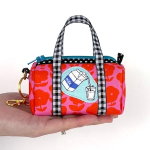 Tiny Duffle Kit – Milk Nightcap, Applique, Heather Ross, Ruby + Bee Fabric