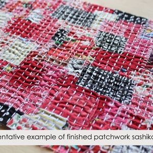 PDF Version Patchwork Sashiko Instruction Manual craft kit, sewing, embroidery, kantha, boro, hand stitch, fabric, quilting, japanese image 2