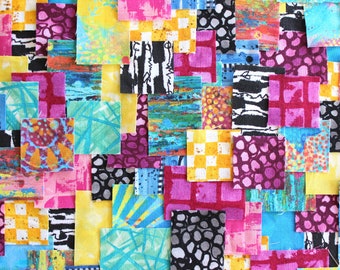 Pop Graffiti - Patchwork Sashiko Kit, craft, sewing, kit, embroidery, kantha, boro, handstitch