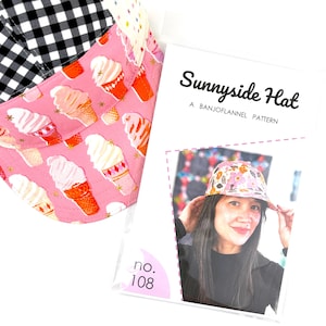 Modello per cappello Sunnyside - (FORMATO PDF) Accessorio, berretto, cucito