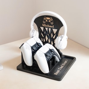 Cadeaux de Noël personnalisés pour lui, support pour manette, support pour casque, cadeau d'anniversaire de petit ami, cadeau d'anniversaire de mari, cadeau de frère