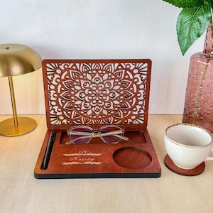 Personalized Wooden Book Stand, Christmas Gift for her, Book Valet, Anniversary gifts for wife, Gifts for book lover, Birthday gifts for mom