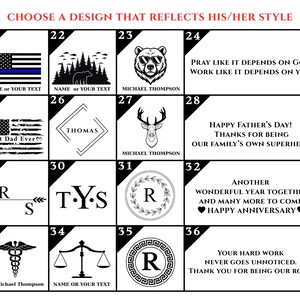 Additional monogram designs for custom desk organizer engraving choose your personalized style