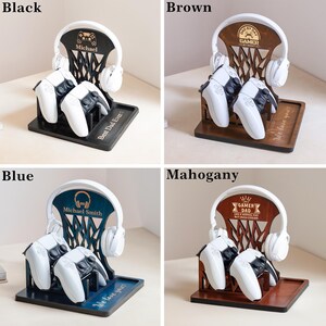 Controller Stand, Headphone Holder, Christmas Gifts for Him, Birthday Gift for Husband, Christmas Gift for brother, Anniversary Gift for him